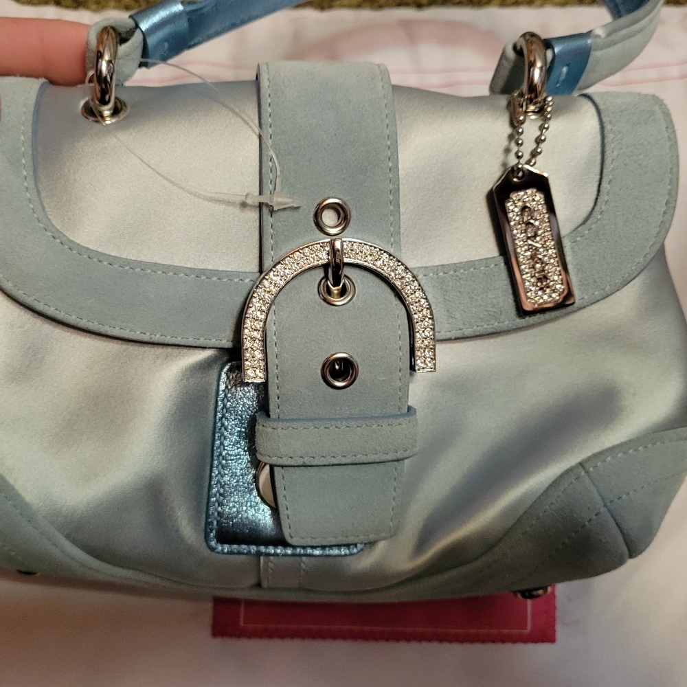 Coach vintage satin handbag